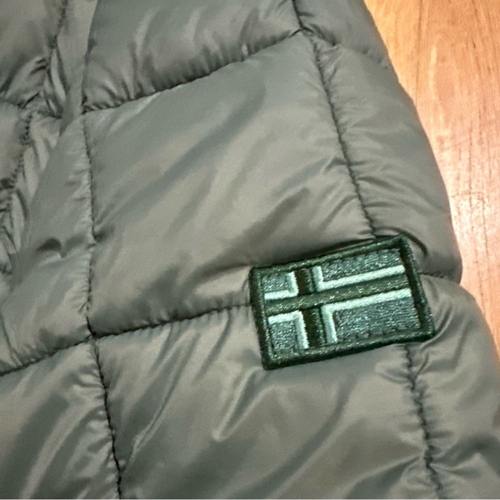 Norway 1963 Men's Black / army gree reversible puffer Jacket Hood Sz M - Picture 14 of 16